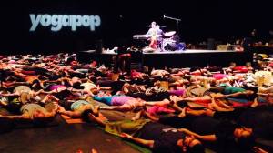 Mind, Body, spiritâ€¦and holding hands @ YogaPop (copyright DoTheCharleston.com Nov 2014)